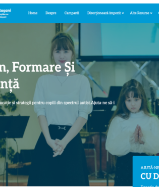 Creare website organizație non-profit