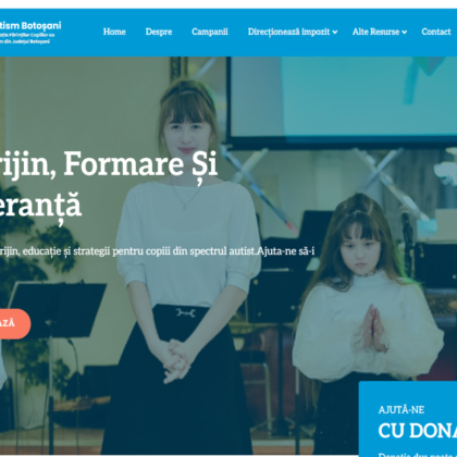 Creare website organizație non-profit