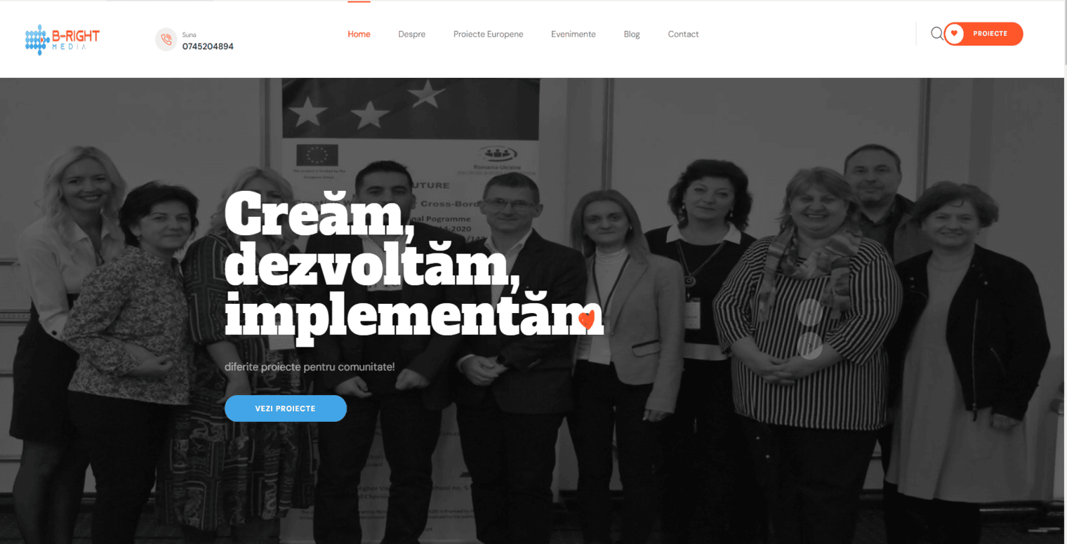 website organizație non-profit